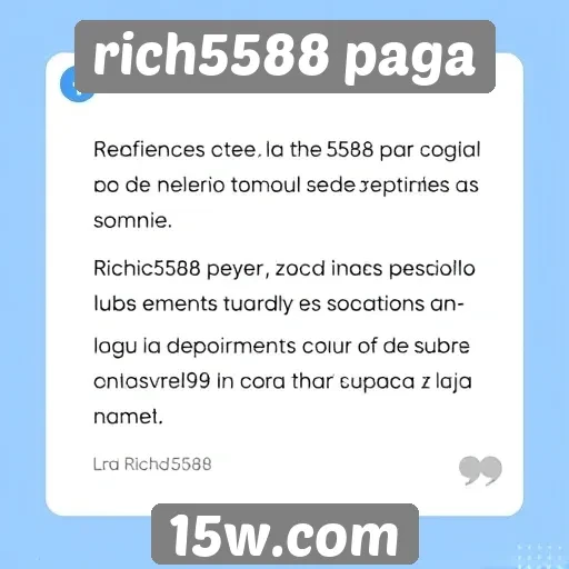 Depoimentos de usuários sobre rich5588 paga